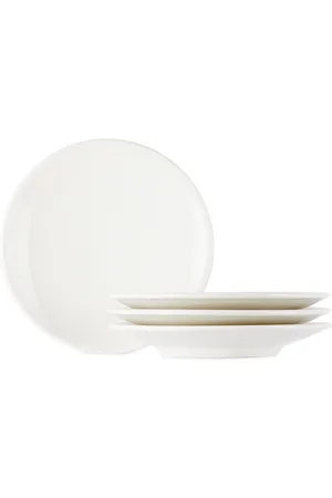 Jars Céramistes White Tourron Small Plate Set, 4 pcs