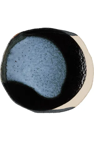 Jars Céramistes Blue & Black L Wabi Plate