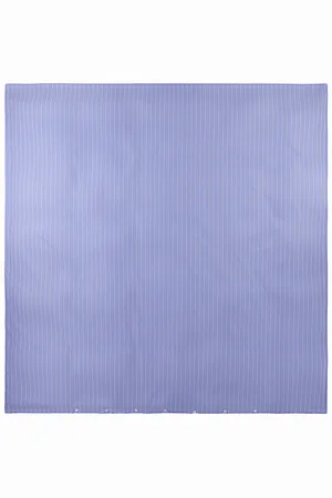 Tekla Blue Percale Duvet Cover, Queen