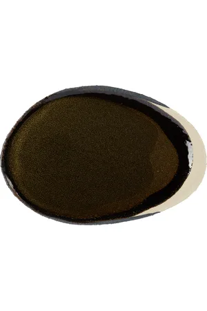 Jars Céramistes Green & Black L Wabi Oval Plate