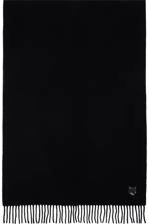 Maison Kitsuné Black Bold Fox Head Scarf