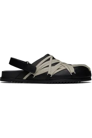 Rick Owens Black Hollywood Megalaced Mules