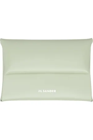 Jil Sander Green Envelope Coin Pouch