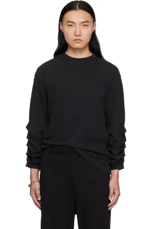 We11 Done Black Wrinkled T-shirt
