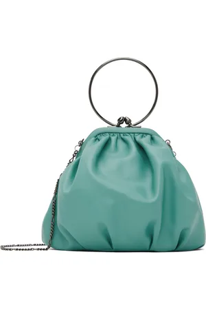 YOHJI YAMAMOTO Blue Clasp Drape Bag