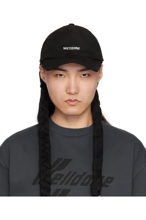 We11 Done Black Logo Braid Cap