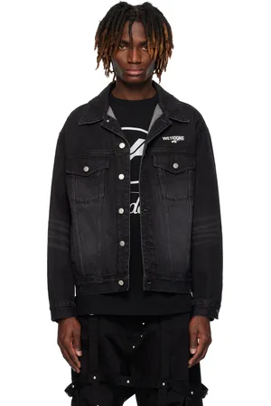 We11 Done Black 1506 Trucker Denim Jacket