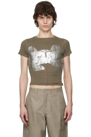 ECKHAUS LATTA Taupe Lapped Baby T-shirt