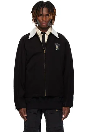 We11 Done Black Punk Teddy Work Jacket