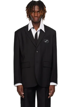 We11 Done Black Oversized Suit Blazer