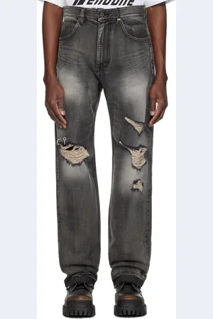 We11 Done Black Distressed Jeans