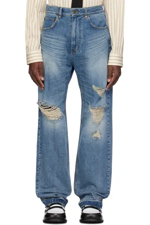 We11 Done Blue Distressed Jeans