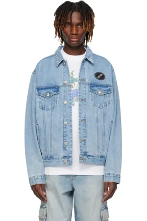 We11 Done Blue Oversized Denim Jacket