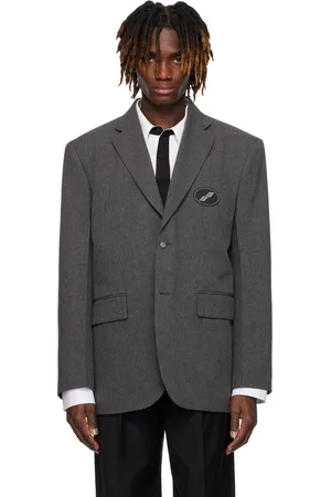 We11 Done Gray Oversized Blazer
