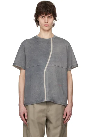 ECKHAUS LATTA Gray Lapped T-shirt