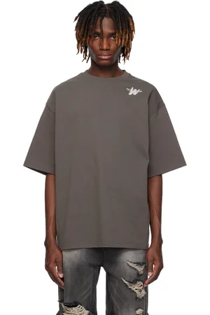 We11 Done Gray WD Logo T-shirt