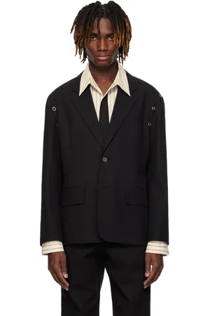 We11 Done Black Eyelet Blazer