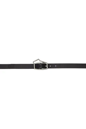 Serapis Black Leather Belt