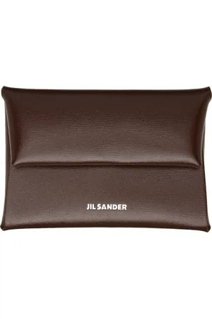 Jil Sander Brown Envelope Coin Pouch