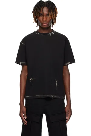 We11 Done Black Pierced T-shirt