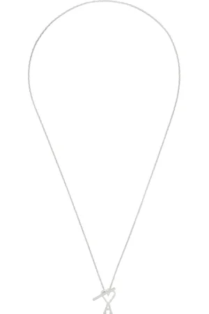 Ami Silver Ami De Coeur Chain Necklace