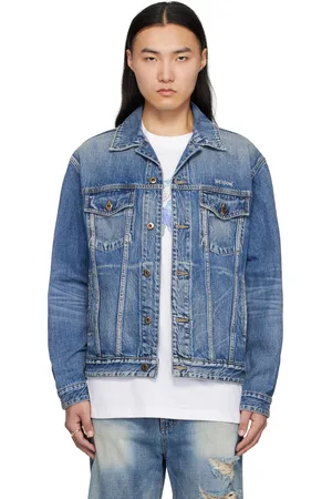 We11 Done Blue Washed Denim Jacket