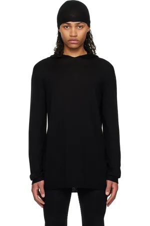 Rick Owens Black Hollywood Oversized LS Hoodie