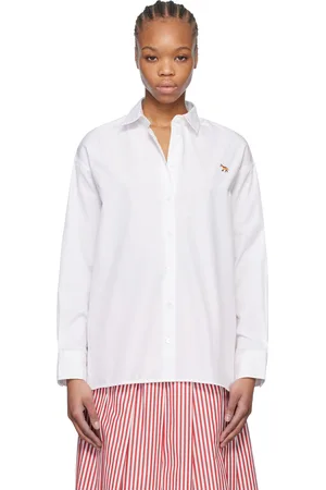 Maison Kitsuné White Baby Fox Patch Classic Shirt