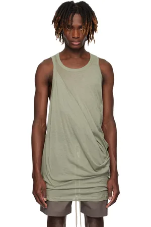 Rick Owens Green Hollywood Anthem Tank Top