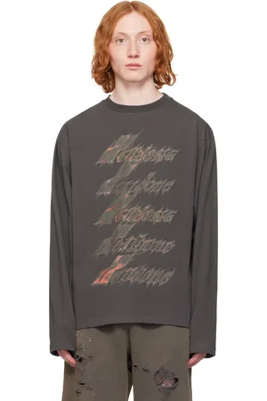 We11 Done Gray Spark Logo T-shirt