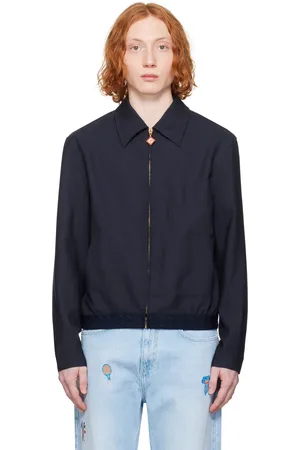 Casablanca Navy Wool Sports Tailoring Jacket