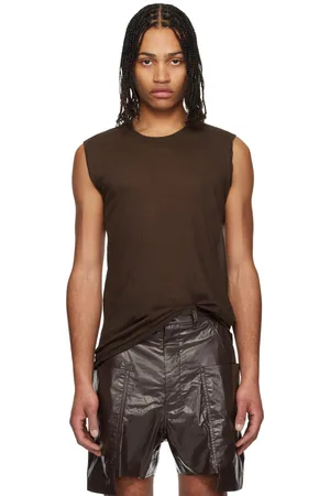 Rick Owens Brown Basic SL Tank Top