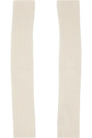 Rick Owens Off-White Hollywood Rasato Knit Arm Warmers