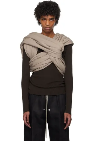 Rick Owens Taupe Hollywood Triple Donut Top