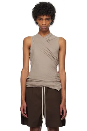 Rick Owens Taupe Hollywood Banana Top