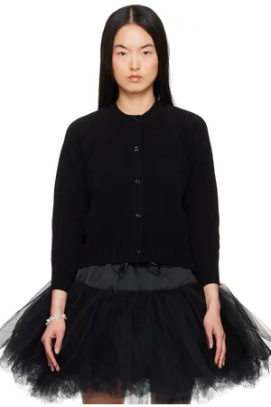 Simone Rocha Black Open Back Cardigan