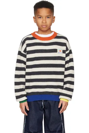 Bobo Choses Kids Multicolor Smiling Stripes Sweater