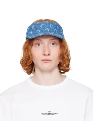 Marine Serre Blue Moon Laser Denim Visor Cap