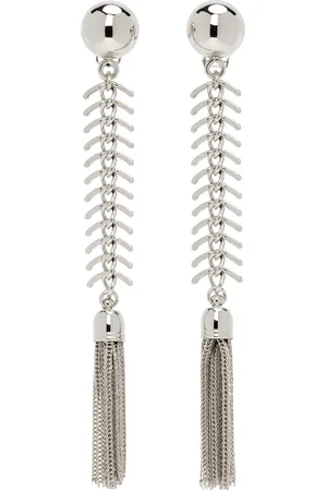 TOGA PULLA Silver Fish Bone Earrings
