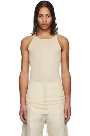 Rick Owens Off-White Hollywood Basic Rib Tank Top