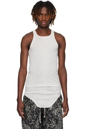 Rick Owens Off-White Hollywood Basic Rib Tank Top