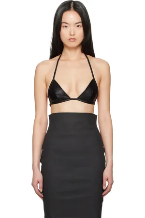 Rick Owens Black Hollywood Leather Bra