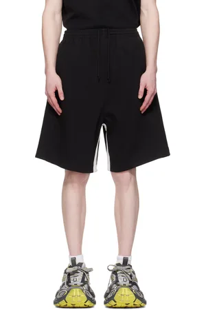 We11 Done Black Contrast Track Shorts