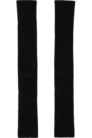 Rick Owens Black Hollywood Rasato Knit Arm Warmers