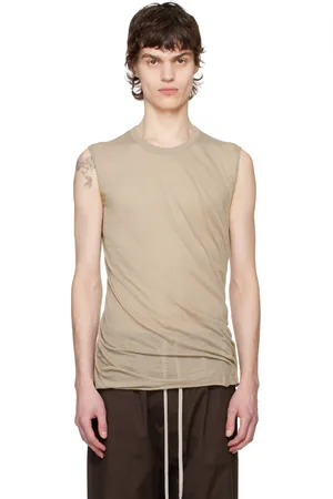Rick Owens Taupe Hollywood Basic SL Tank Top