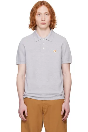 Maison Kitsuné Gray Fox Head Patch Regular Polo