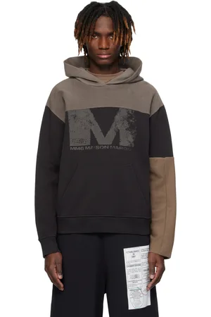 Maison Margiela Black & Brown Washed Hoodie
