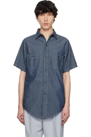 Maison Margiela Navy Broadcloth Shirt