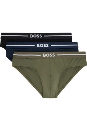 HUGO BOSS Three-Pack Multicolor Logo Briefs
