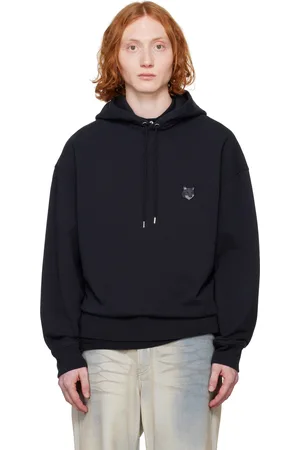 Maison Kitsuné Black Bold Fox Head Patch Oversize Hoodie